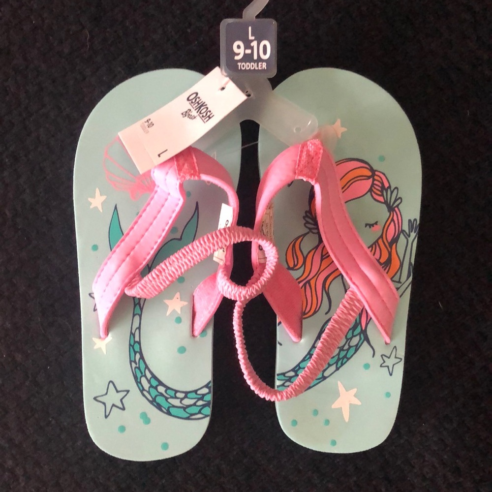 Oshkosh Mermaid 🧜🏽‍♀️ Flip Flops